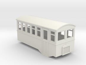 HOe 4 wheel railbus in White Natural Versatile Plastic