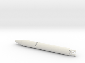 1/200 Scale Titan II Missile in White Natural Versatile Plastic