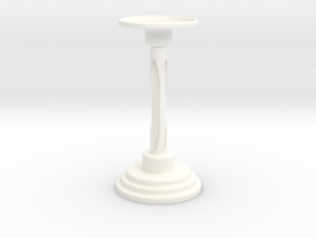 Candle Holders in White Processed Versatile Plastic