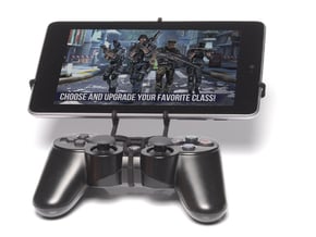 Controller mount for PS3 & Samsung Galaxy Tab A 7. in White Natural Versatile Plastic