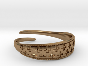 Viking Bracelet 2 in Natural Brass: Medium