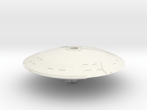 Mars Saucer in White Natural Versatile Plastic