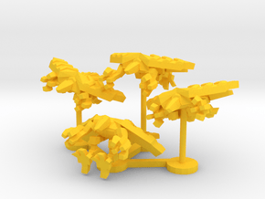 Colour Royal Falcons Star Knight Wing in Yellow Processed Versatile Plastic