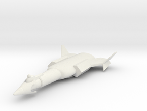 Space Exploration Ship, 1:3788 Scale in White Natural Versatile Plastic