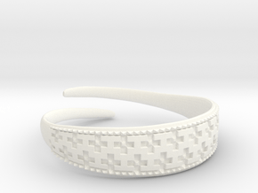 Viking Bracelet 2 in White Processed Versatile Plastic: Small
