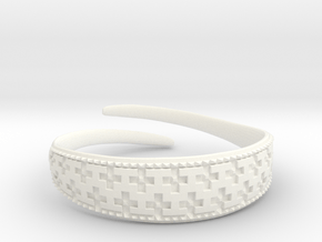 Viking Bracelet 2 in White Processed Versatile Plastic: Large