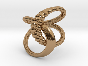 Braid Ring in Polished Brass: 9.25 / 59.625