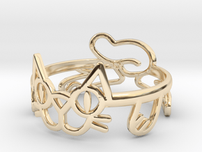 Frisky Cat Ring in 14K Yellow Gold: 12 / 66.5