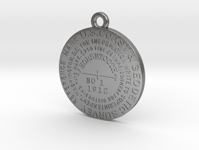 Horsetooth Mountain Benchmark Keychain in Natural Silver