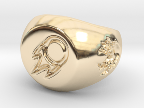 FFXIV BLM Signet Ring  in 14K Yellow Gold: 12 / 66.5