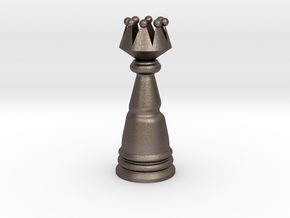 Fantasy Wind Chess - Queen in Polished Bronzed Silver Steel