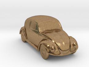 Silver Beetle in Natural Brass