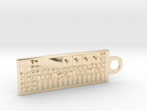 OP-1 Keychain / Pendant in 14k Gold Plated Brass