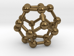 0600 Dodecahedron V&E (a=10mm) #003 in Natural Bronze