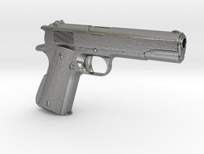 1/4 Scale Government Issue Colt 1911 in Natural Silver
