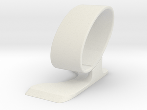 Wristwatch stand - side A  in White Natural Versatile Plastic
