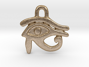 Eye of Ra Pendant in Polished Gold Steel