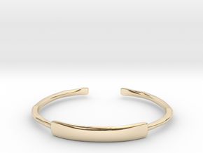Hammered Cuff Bracelet in 14K Yellow Gold