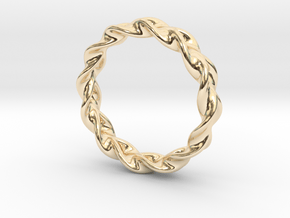 OpticalIllusionRing15_9mm in 14k Gold Plated Brass