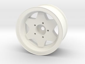 1.7" CW / Borbet Wheel in White Processed Versatile Plastic