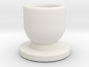  Modeling cup.stl in White Natural Versatile Plastic: Medium