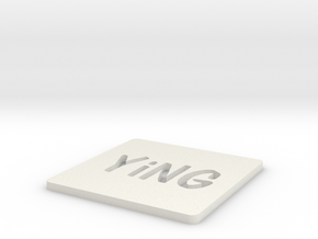 YiNG Coasters in White Natural Versatile Plastic