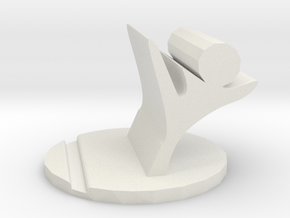figthing phone stand in White Natural Versatile Plastic: Small