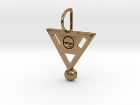 Geometric Meeting On A Triangle in Natural Brass