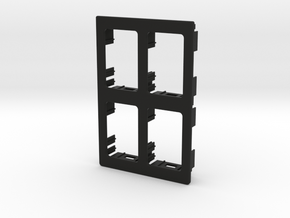 4 OEM Panel 91mmx61mm 2x2 configuration in Black Natural Versatile Plastic