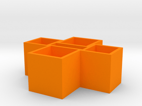 Usb Strong Box0.0 in Orange Processed Versatile Plastic