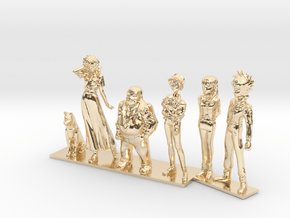 1/64 Sugo Team Characters in 14k Gold Plated Brass