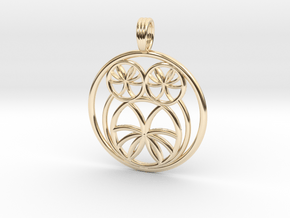 SACRED OWL in 14K Yellow Gold