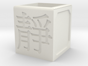 Chinese pen case in White Natural Versatile Plastic