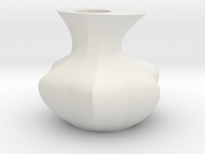 vase in White Natural Versatile Plastic