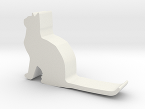 Cat hook 1 in White Natural Versatile Plastic