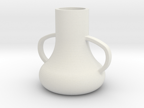 vase.stl in White Natural Versatile Plastic