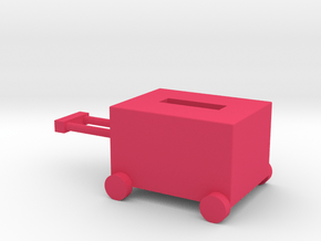 Luggage box in Pink Processed Versatile Plastic