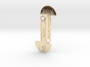 Canadian Cart Key Set (No personalization) in 14k Gold Plated Brass