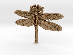Dragonfly 3 in Natural Brass