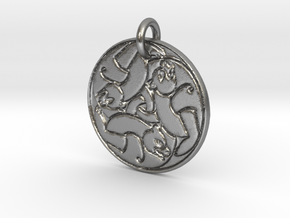 Merida's Bear Pendant in Natural Silver