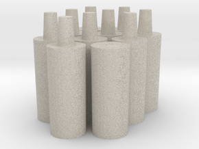 10 Short Pegs in Natural Sandstone