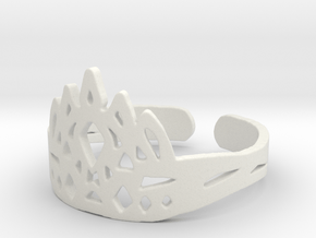 Ice Crown Ring in White Natural Versatile Plastic: 9 / 59