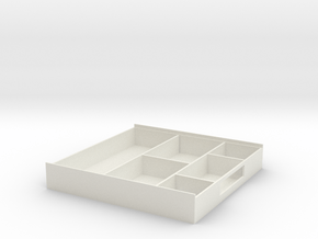 Storage Box in White Natural Versatile Plastic: Medium