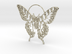 Butterfly 2 in 14k White Gold