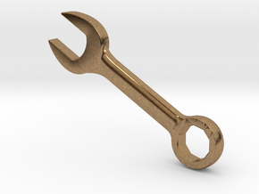 Wrench tool Pendant in Natural Brass