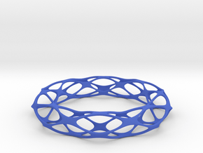 Pseudo Voronoi Brace in Blue Processed Versatile Plastic