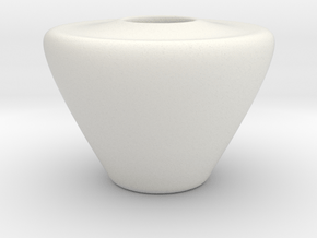 Vase Hollow Form 2016-0001 various scales in White Natural Versatile Plastic: 1:12