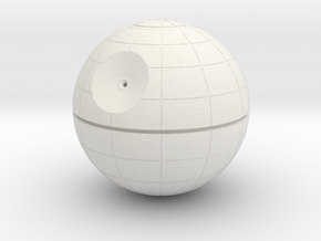 1/3M DEATH STAR in White Natural Versatile Plastic