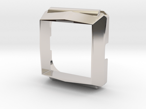 Timesquare wordclock housing in Rhodium Plated Brass
