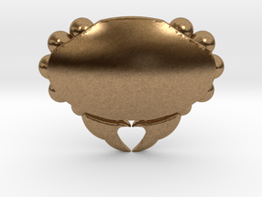 Crabby Love - Pendant in Natural Brass